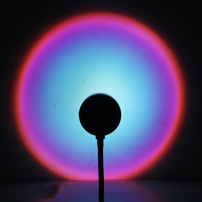 Sunset Projection Lamp, rainbow light mode