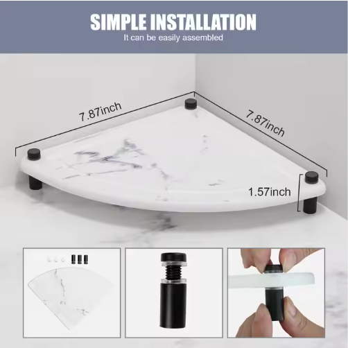 Diatomaceous earth stone sink caddy, angled view
