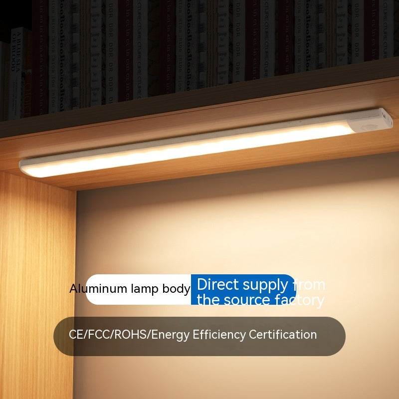 Rechargeable motion-sensor cabinet light