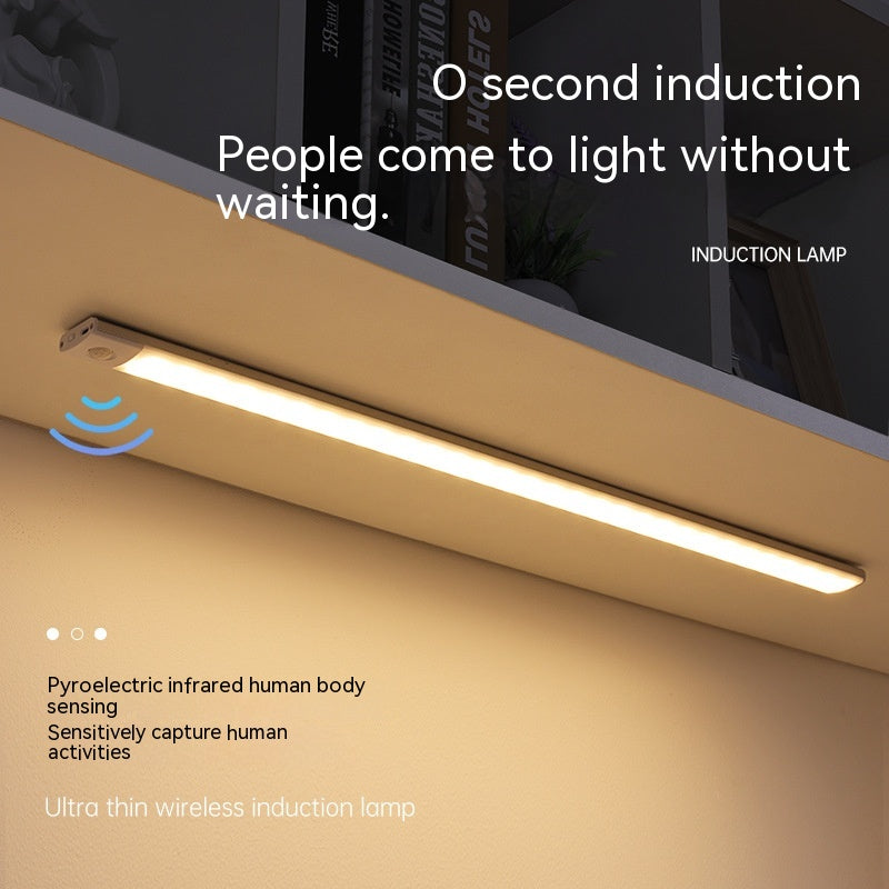 Slim magnetic light for a cabinet or wardrobe