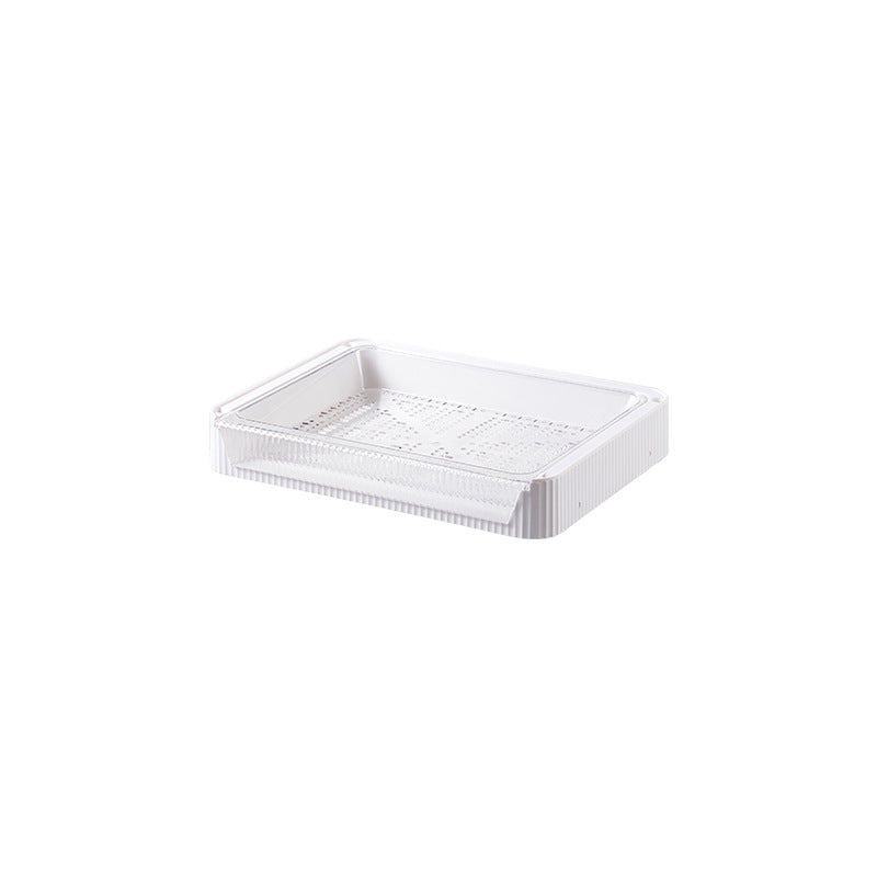 Large folding stackable kitchen storage rack on white background