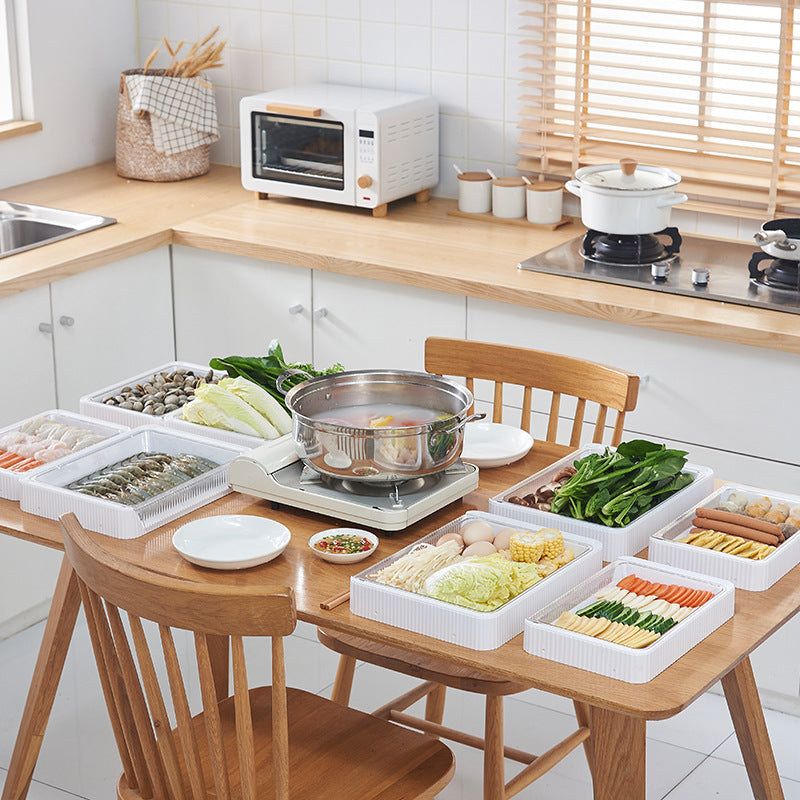 Stackable ventilated pantry storage rack
