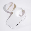 White clip-on desk cup holder