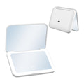 White portable rechargeable LED makeup mirror